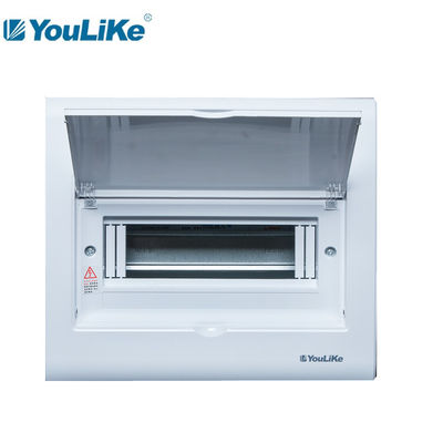 White Flush Mount 10 Way MCB Box ، صندوق توزيع الكمبيوتر ضد التشوه