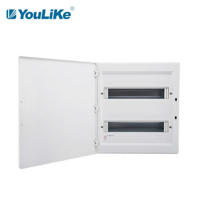 صندوق توزيع MCB ذو صفين من الصلب ، صندوق MCB 32 طريقة مع غطاء غير شفاف