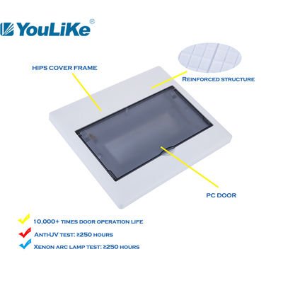 AC400V لوحة مفاتيح مثبتة على السطح 10 طرق أكثر أمانًا مع باب شفاف