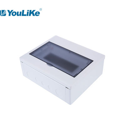 صندوق MCB أحادي الطور من البلاستيك الكهربائي ، 10 طرق DB Box مثبتة على السطح