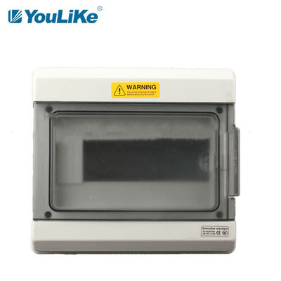 IP65 9 Way مقاوم للماء MCB Box ، صندوق تقاطع كهربائي خارجي مع نافذة شفافة