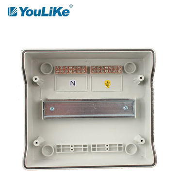 IP65 9 Way مقاوم للماء MCB Box ، صندوق تقاطع كهربائي خارجي مع نافذة شفافة