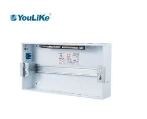 ABS غطاء 18 طريقة صندوق توزيع لوحة مفاتيح مقاومة للحريق مع نافذة غير شفافة