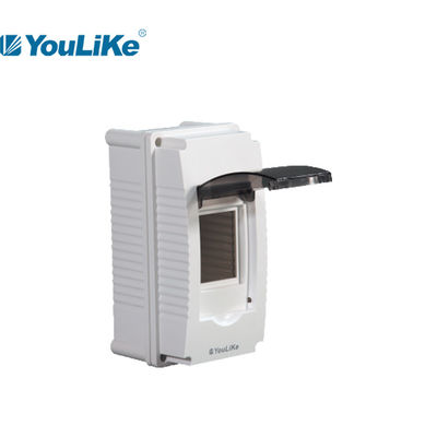 80 * 160 * 45mm البلاستيك MCB Box 2 Way داخلي PVC MCB صندوق الضميمة